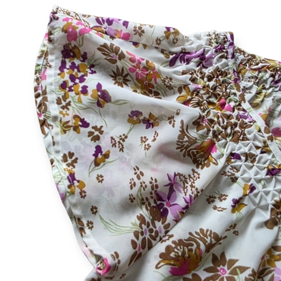 Twentyone Floral Peasant Top - Size Medium - Picture 5 of 7